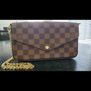 Louis Vuitton Felicie Pochette Damier Ebene
